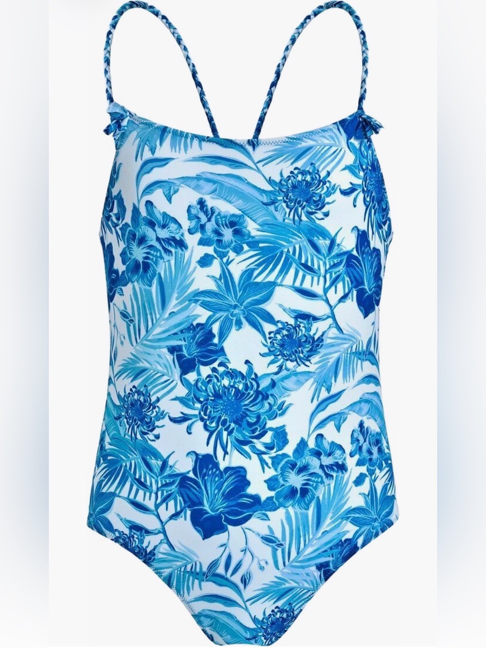 🔥 $160 Vilebrequin Girl's Tahiti Flowers One Piece Swimsuit Sz 14 🔥